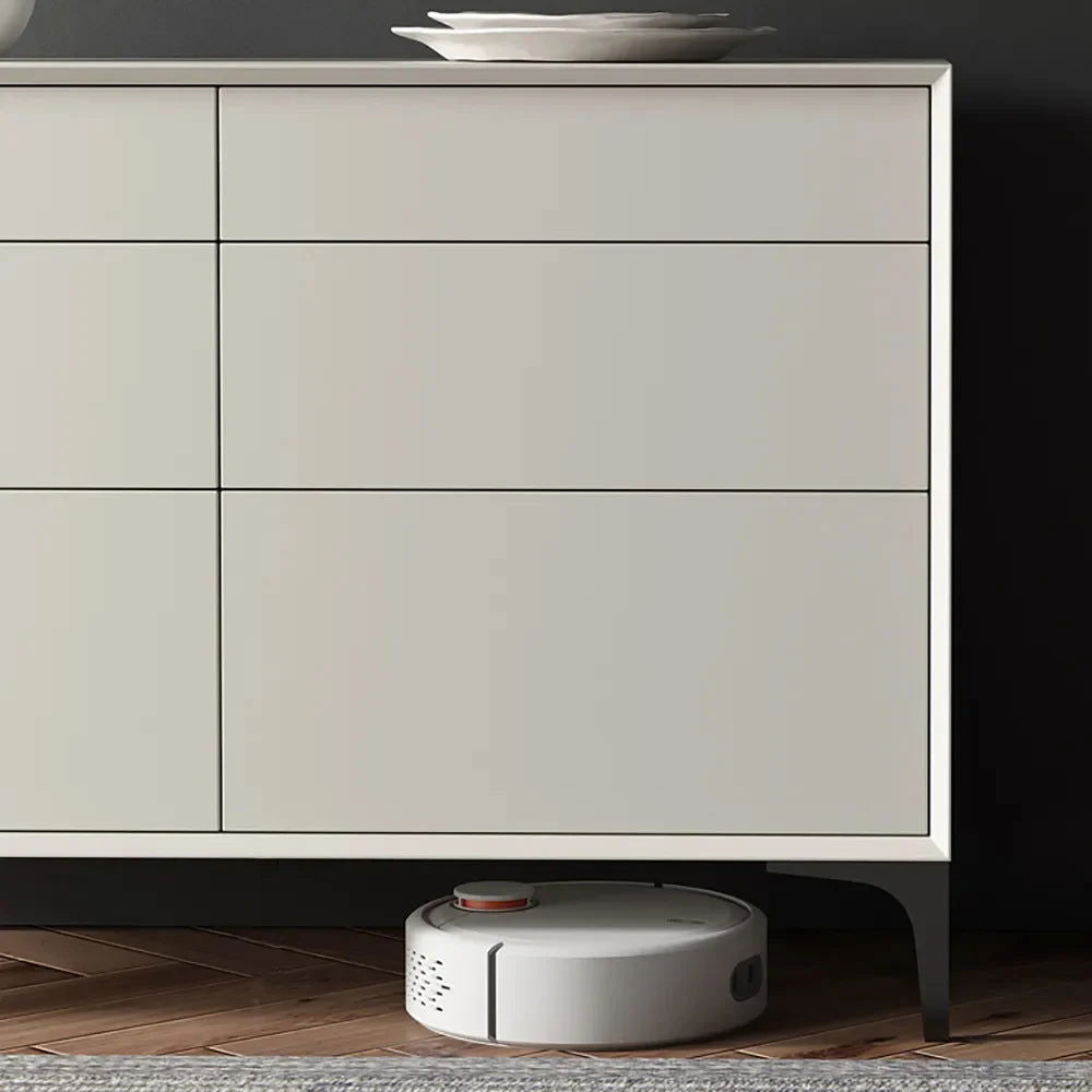1200mm Minimalist Off White Dresser Accent 6-Drawer Cabinet -