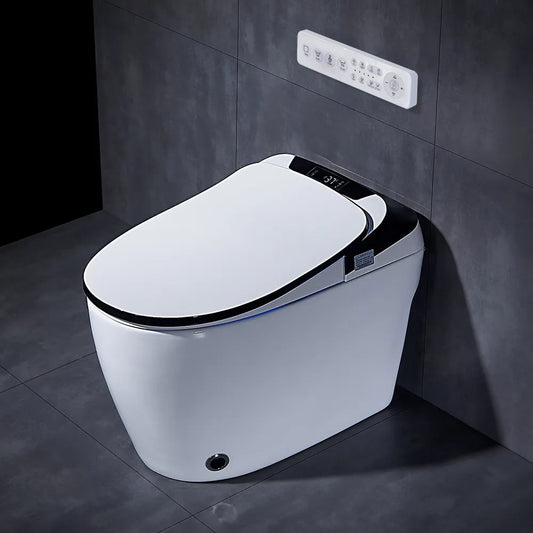 Automatic Toilet One-Piece Floor Mounted Self Clean Smart Toilet Horizontal Outlet - Homary