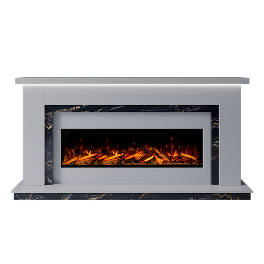 Isabelle Suite 1300 S Marble Electric Fireplace 1900mm - Approved By Design