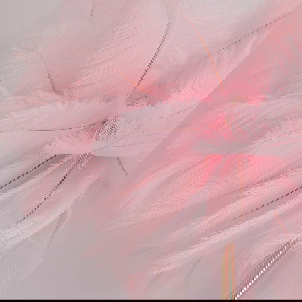 Loftus Pink Feather Rose Gold Floor Lamp Unique Tree Standing Lamp -