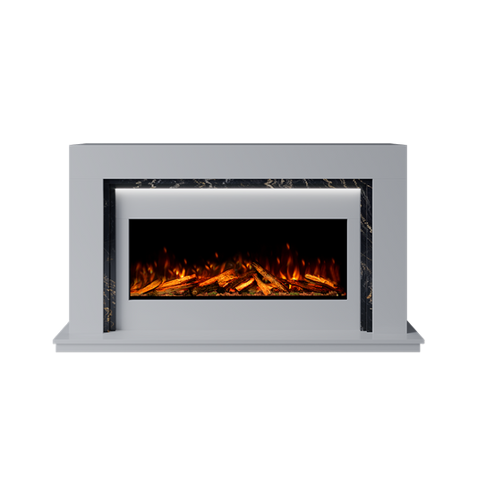 Madrida Suite 1000 S Marble Electric Fireplace 1600mm -