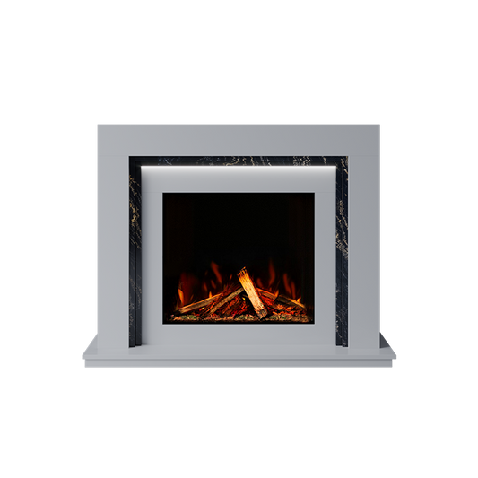 Madrida Suite 700 S Marble Electric Fireplace 1300mm -