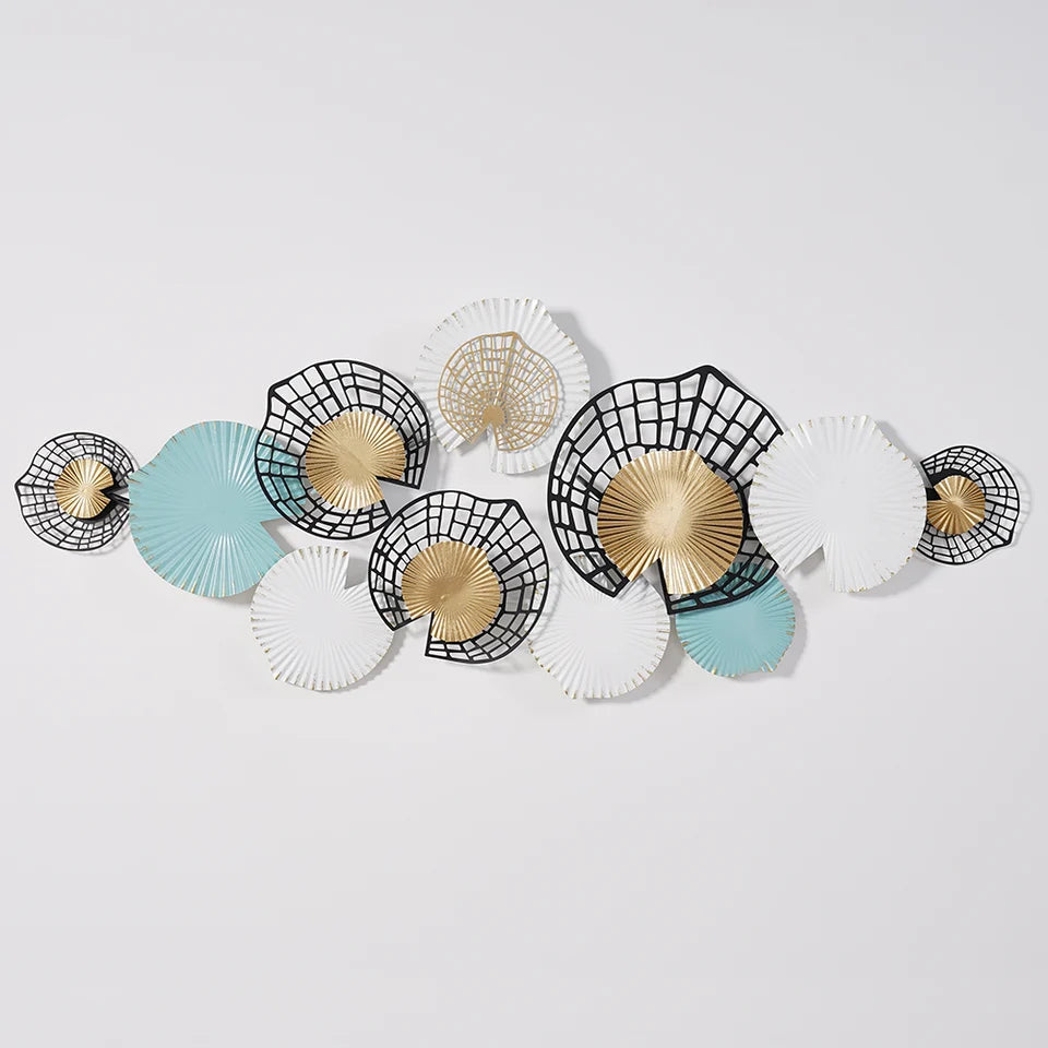 Modern Hollow-out Flowers Metal Wall Decor Aesthetic art -