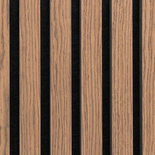 Wood Veneer Acoustic Wall Panel Natural Oak 2400mm x 600mm - Approved By Design