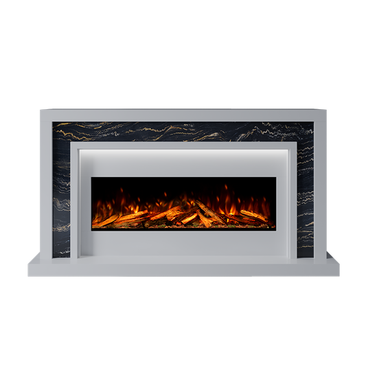 Zenith Suite 1000 S Marble Electric Fireplace 1600mm -