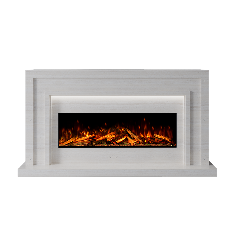 Zenith Suite 1000 S Marble Electric Fireplace 1600mm -