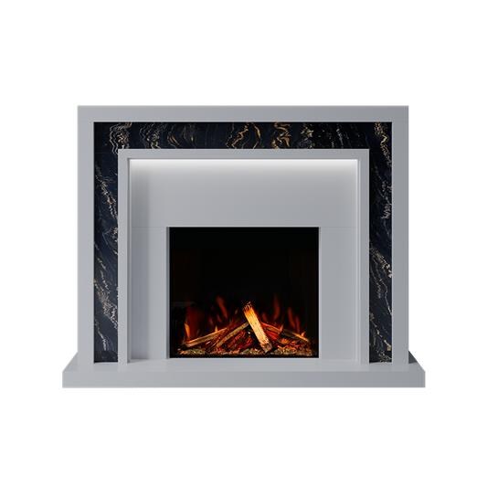 Zenith Suite 700 S Marble Electric Fireplace 1500mm - Approved By Design