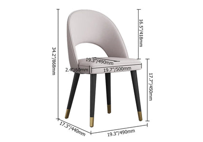 1000mm Modern Round Dining Table & 4 Modern Upholstered Light Grey Velvet Dining Chairs - 