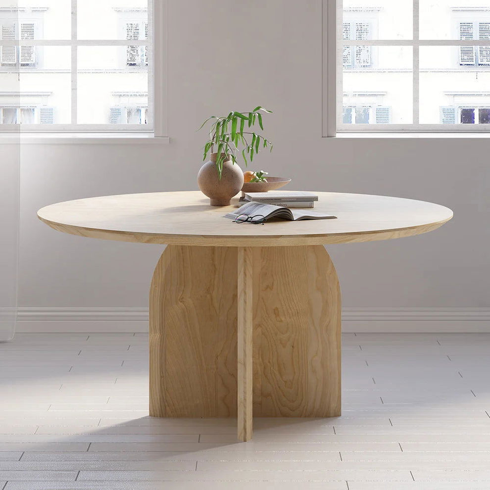 1000mm Modern Round Dining Table & 4 Modern Upholstered Light Grey Vel ...
