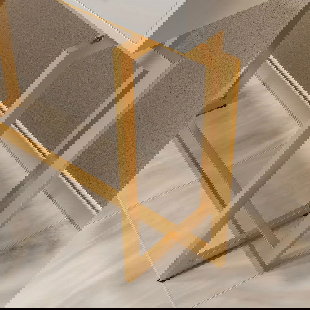 1000mm Narrow Console Table with Storage Drawers White Hallway Table with Metal Legs - 