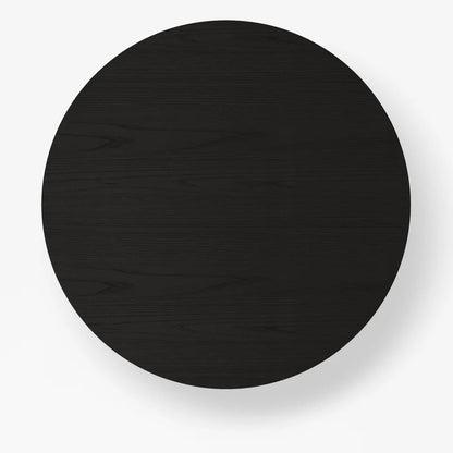 1000mm Round Black Small Nesting Dining Table Set for 4 Black Upholstered Chairs - 