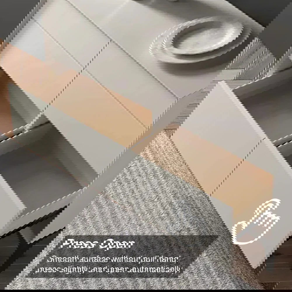 1200mm Minimalist Off White Dresser Accent 6-Drawer Cabinet - 