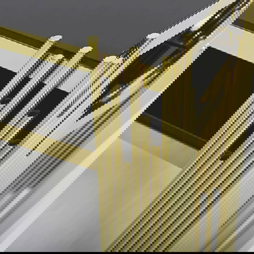 1200mm Modern Black Faux Marble Narrow Console Table with Storage Shelf and 4 Gold Legs - 