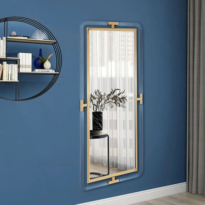 1200mm Modern Gold Full Length Large Long Wall Mirror Decor Acrylic & Metal Frame - 