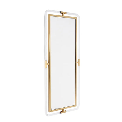 1200mm Modern Gold Full Length Large Long Wall Mirror Decor Acrylic & Metal Frame - 