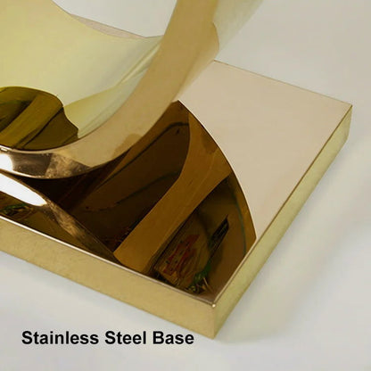 1200mm Narrow Modern White Console Table with Faux Marble Top & Stainless Steel Base - 