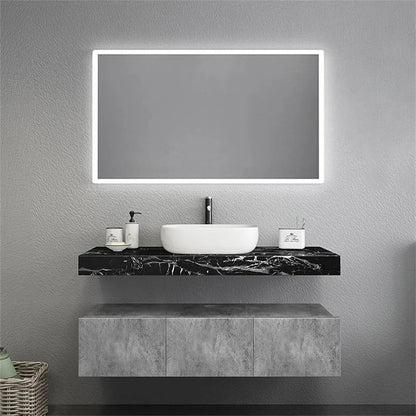 1220mm Modern Floating Bathroom Vanity Set with Single Vessel Sink Wall Mounted - Homary
