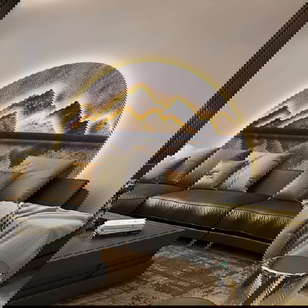 1250mm Modern Abstract LED Lighting Wall Decorative Painting Living Room Decorative - 