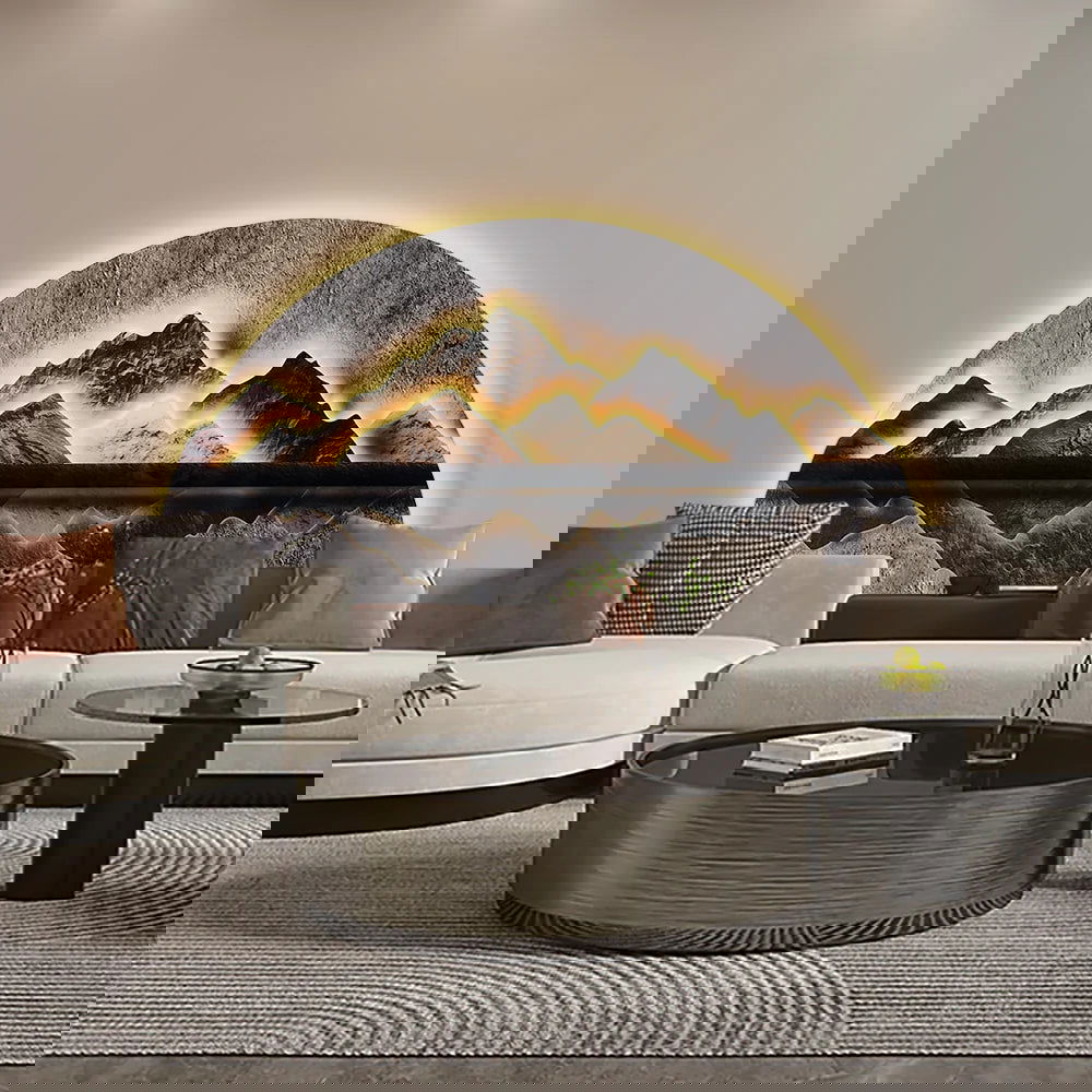 1250mm Modern Abstract LED Lighting Wall Decorative Painting Living Room Decorative - 