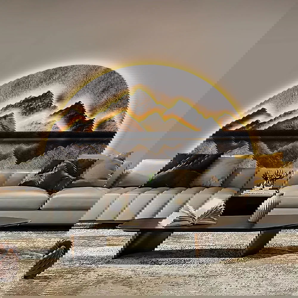 1250mm Modern Abstract LED Lighting Wall Decorative Painting Living Room Decorative - 