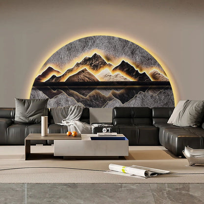 1250mm Modern Abstract LED Lighting Wall Decorative Painting Living Room Decorative - 