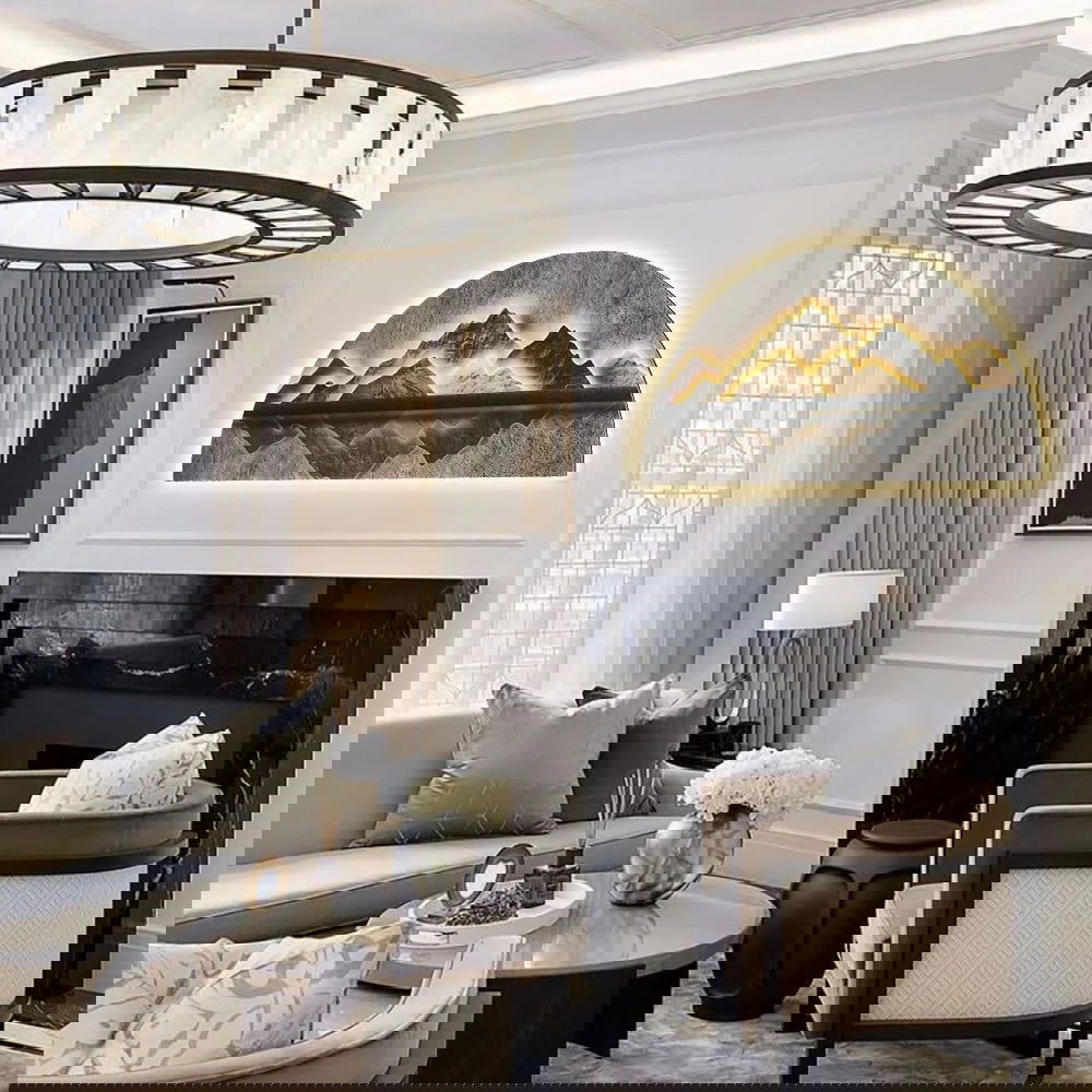 1250mm Modern Abstract LED Lighting Wall Decorative Painting Living Room Decorative - 