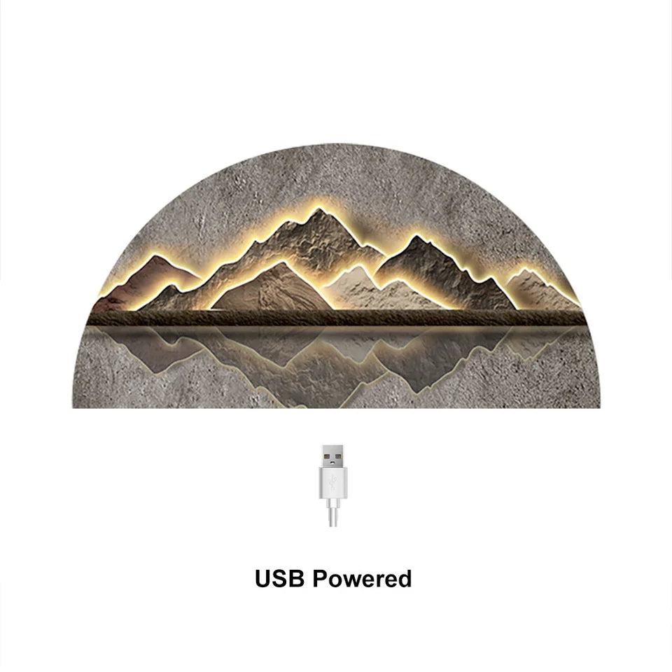 1250mm Modern Abstract LED Lighting Wall Decorative Painting Living Room Decorative - 