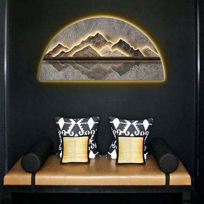 1250mm Modern Abstract LED Lighting Wall Decorative Painting Living Room Decorative - 