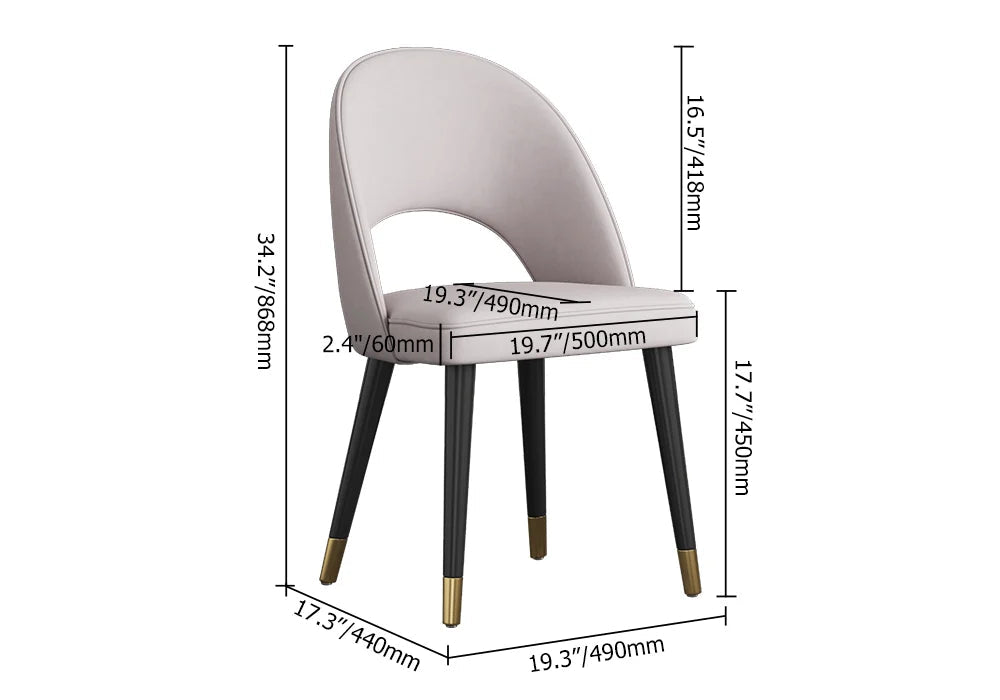 1350mm Modern Round Dining Table & 6 Modern Upholstered Light Grey Velvet Dining Chairs - Homary
