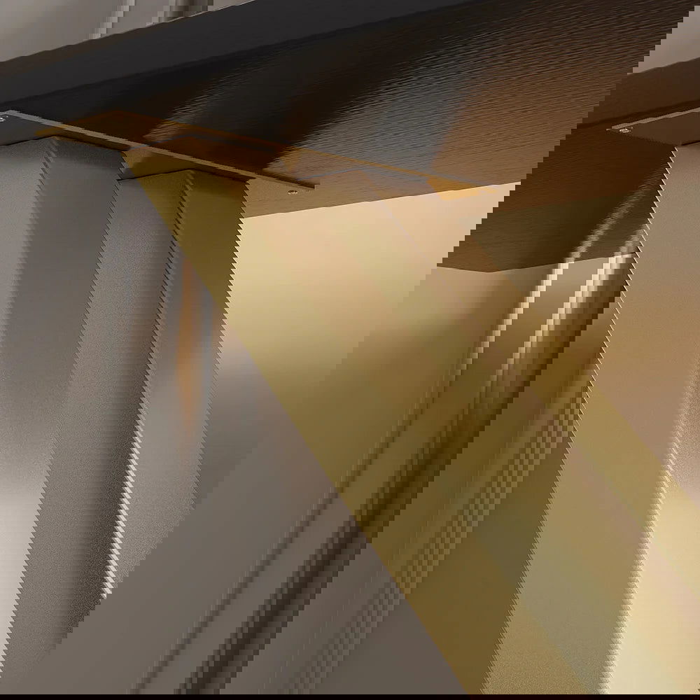 1500mm Black & Gold Narrow Console Table Accent Table For Hallway X Base & Metal - 