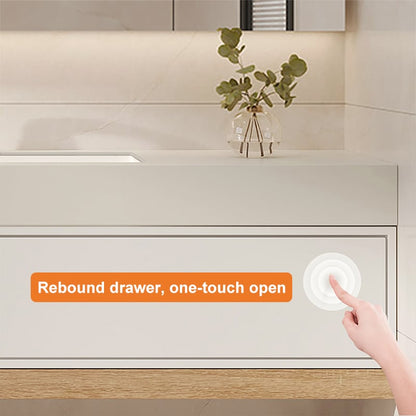 1500mm Modern Floating Bathroom Vanity Set With Single Basin Wall-Mount White & Natural - 