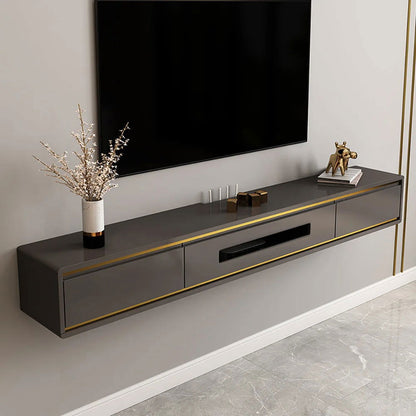 1500mm White Smooth TV Stand Postmodern Minimalist Floating Media Console with Storage - Approved By Design