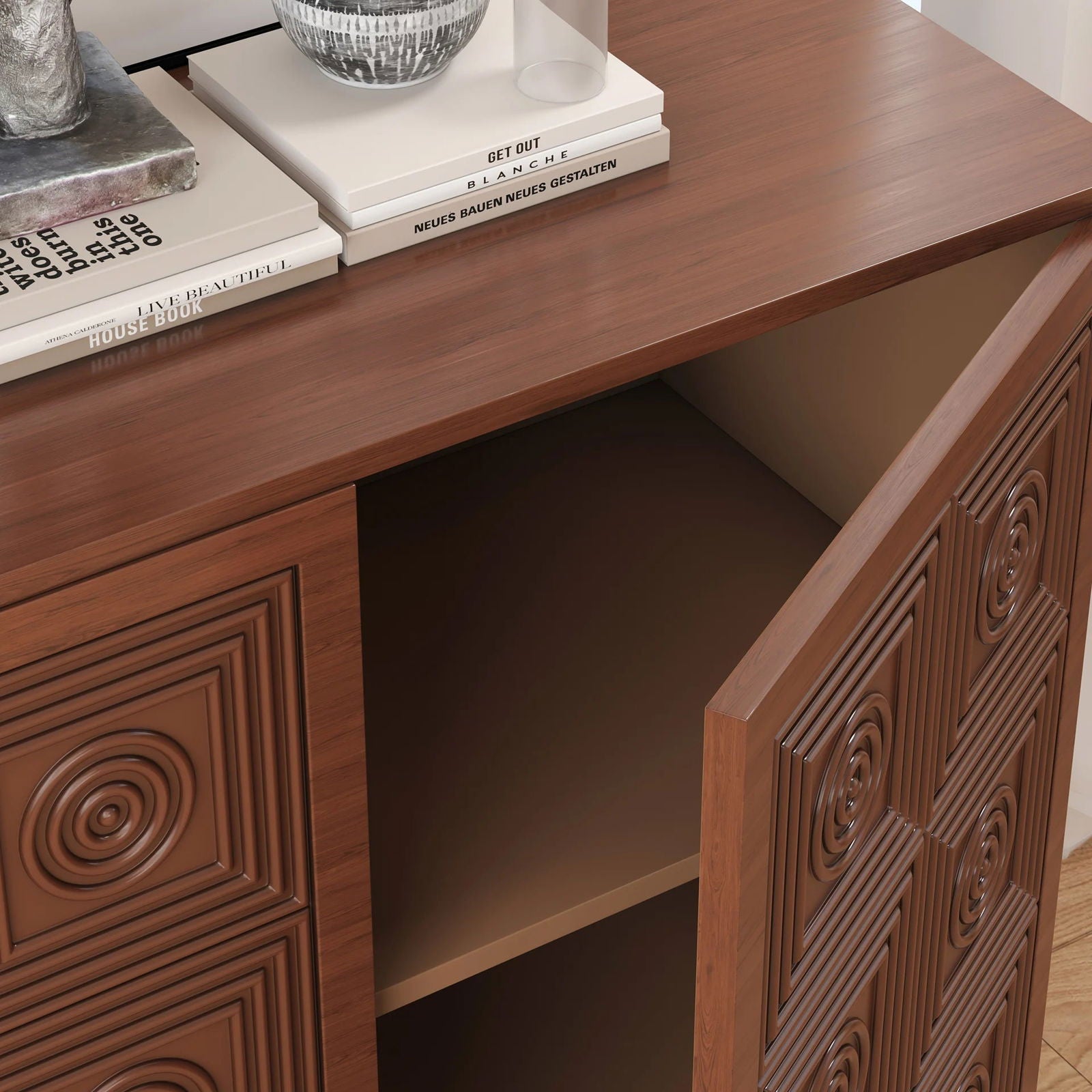 1600mm-2000mm Oval Extendable White Dining Table & 6 White PU Leather Dining Chairs - 