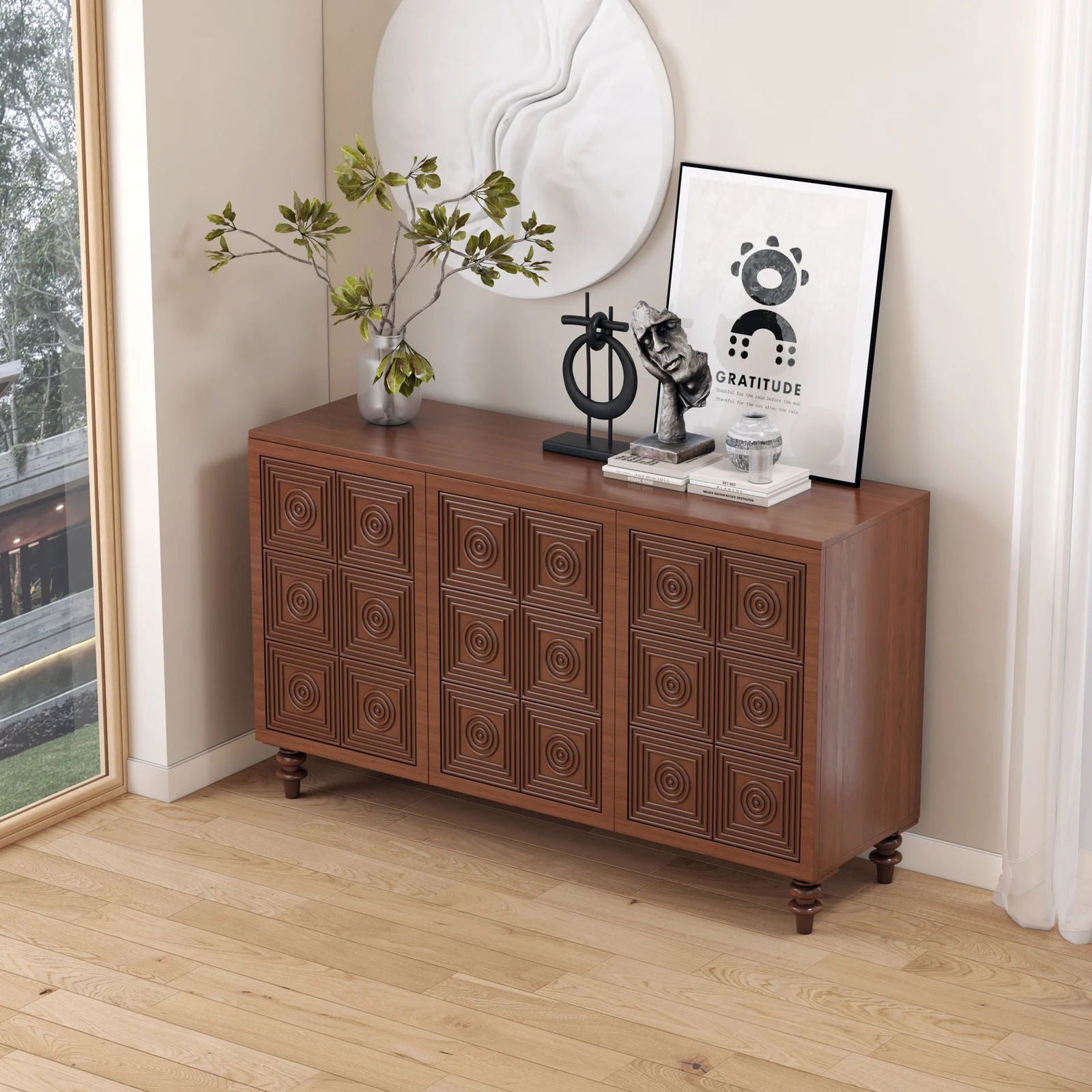 1600mm-2000mm Oval Extendable White Dining Table & 6 White PU Leather Dining Chairs - 