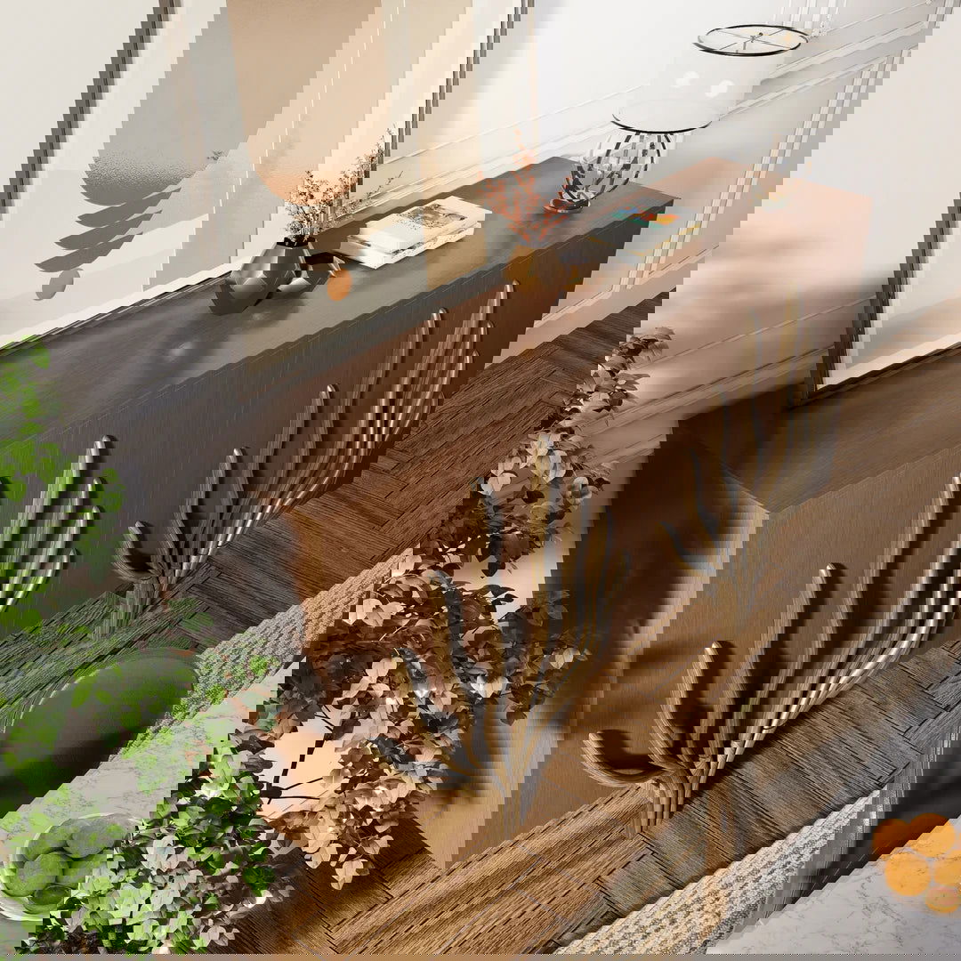 1600mm Sideboard Branch Design Mid Century Modern Buffet with 2 Doors 2 Shelves - 