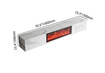 1800mm Electric Fireplace Wood Storage TV Stand with Remote Control for TVs Up to 1780mm - Approved By Design