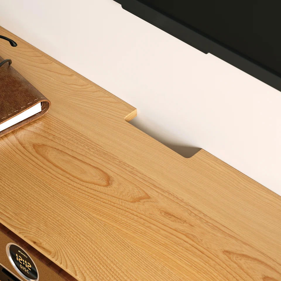 1800mm Floating Wood Fluted TV Stand with Storage - Approved By Design