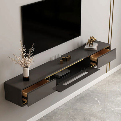 1800mm Grey Smooth TV Stand Postmodern Minimalist Floating Media Console with Storage - Approved By Design