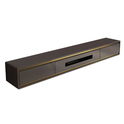 1800mm Grey Smooth TV Stand Postmodern Minimalist Floating Media Console with Storage - Approved By Design