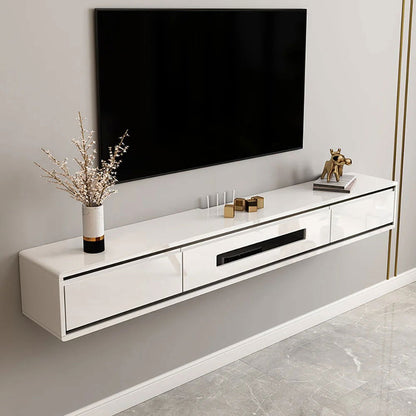 1800mm Grey Smooth TV Stand Postmodern Minimalist Floating Media Console with Storage - Approved By Design