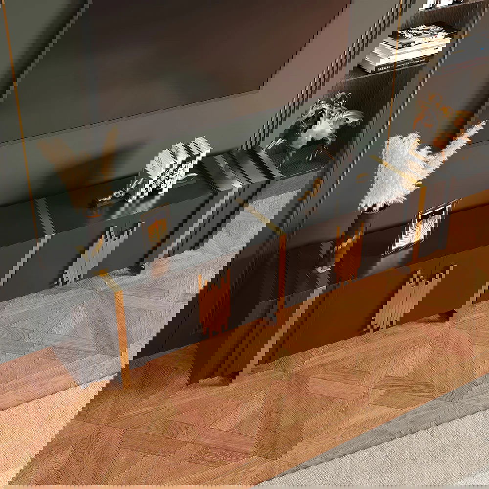 1800mm Natural Wood Tall TV Stand with Storage (Copy) - Homary