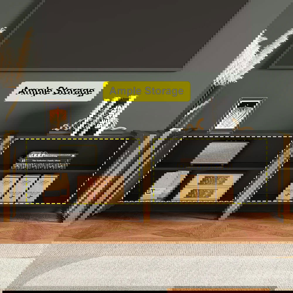 1800mm Natural Wood Tall TV Stand with Storage (Copy) - Homary