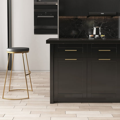 1830mm Large Black Kitchen Island with Storage Modern Kitchen Cabinet - 