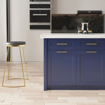 1830mm Large Blue Kitchen Island with Storage Modern Kitchen Cabinet - 