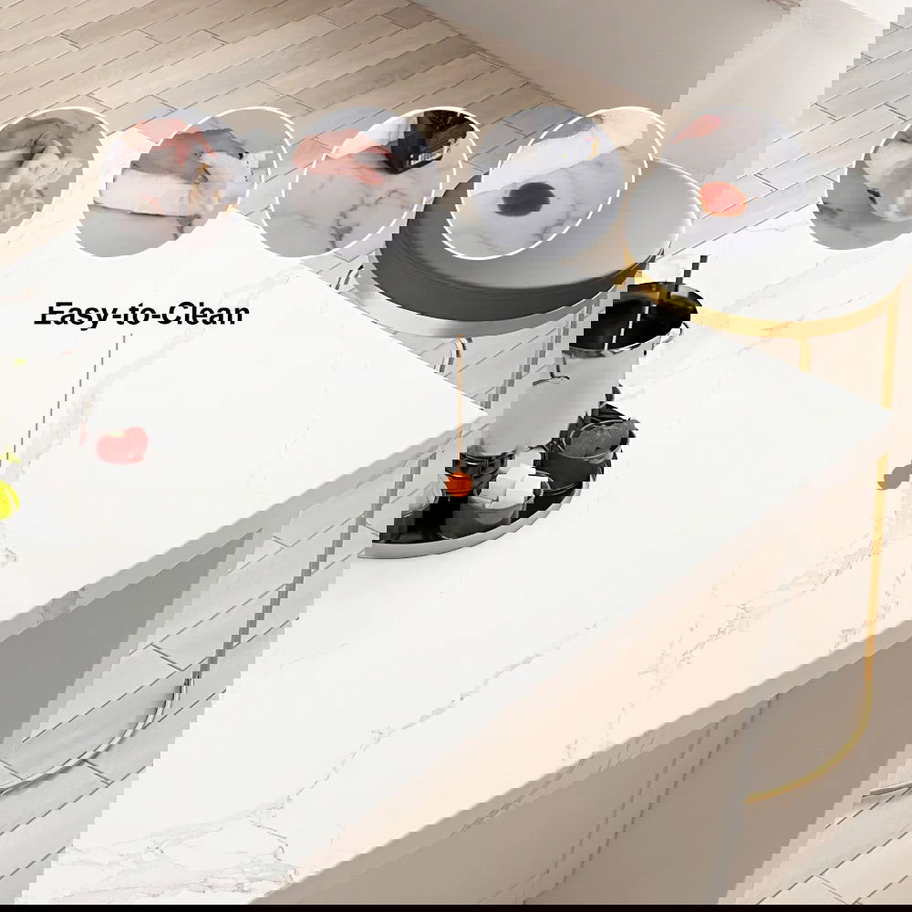 1830mm Large White Kitchen Island with Storage Modern Kitchen Cabinet - 