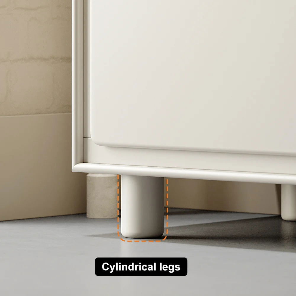 1830mm Modern White Rectangle Tall TV Stand with Storage for 1650 to 1900mm TV - 