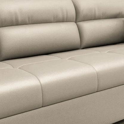 1880mm Beige Full Sleeper Convertible Sofa with Storage & Pockets Sofa Bed - 