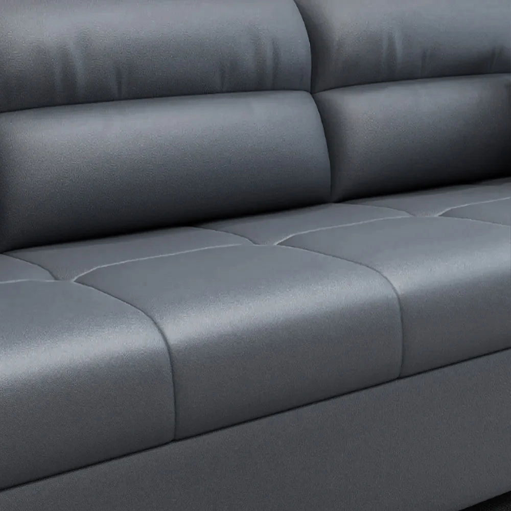1880mm Deep Gray Full Sleeper Convertible Sofa with Storage & Pockets Sofa Bed - 