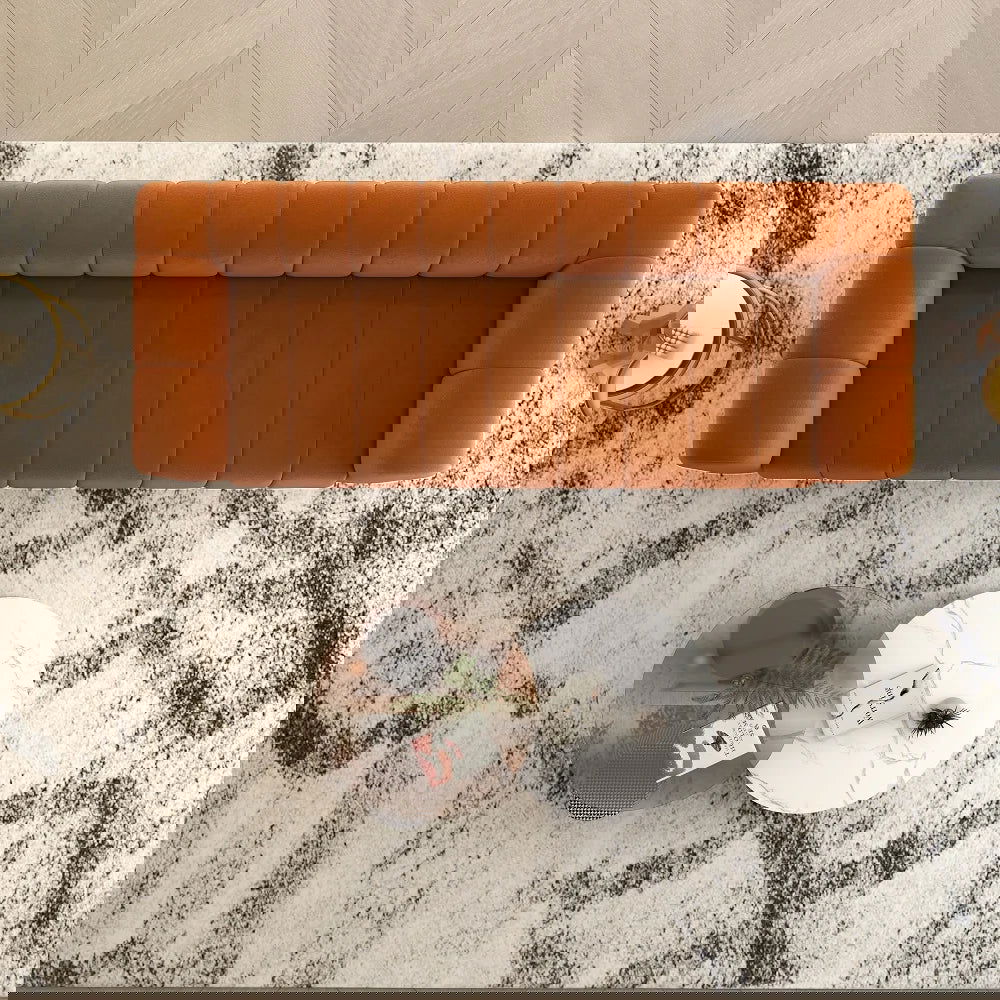 2230mm Modern Velvet Upholstered Sofa 3-Seater Sofa Luxury Sofa Solid Wood Frame - 