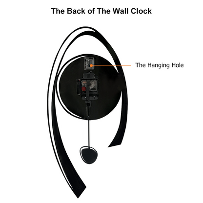 24.8" Multi-Color Modern Acrylic Wall Clock Decor Home Hanging Art Living Room Bedroom - Homary